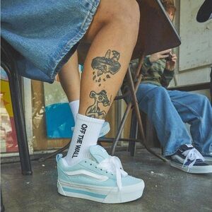 Vans KNU STACK VINTAGE SATIN blue size women’s 8.5 men’s 7